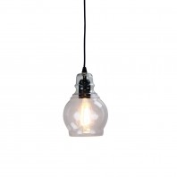 Oriel Lighting-AUBURN.3 Clear Glass Single Pendant